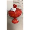 Image 2 : VINTAGE FENTON ART GLASS BICENTENNIAL JEFFERSON COVERED COMPOTE: APPROX. 10" TALL