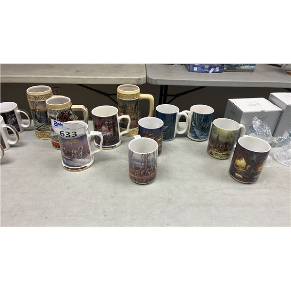 (6) ASSORTED MUGS & (5) ASSORTED STEINS