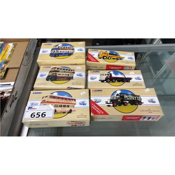 (6) ASSORTED CORGI DIECAST SCALE MODEL VEHICLES