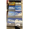 Image 3 : (10) ASSORTED DIECAST SCALE MODEL AIRPLANES