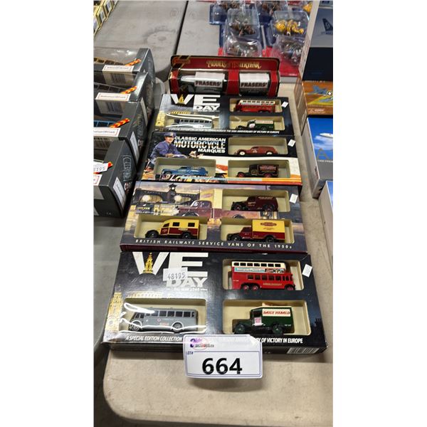 (5) ASSORTED DIECAST SCALE MODEL VEHICLE SETS