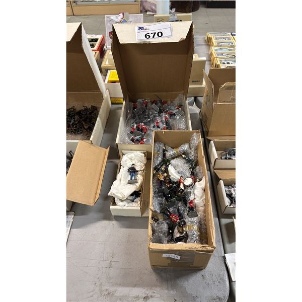 (3) BOXES OF ASSORTED PAINTED METAL SOLDIERS