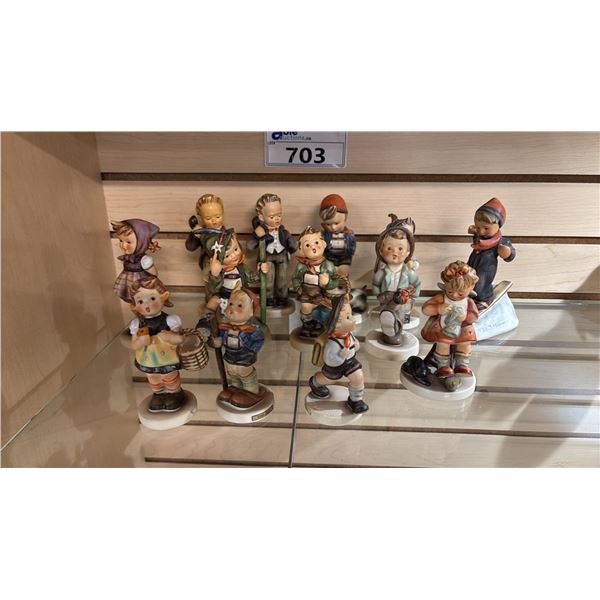 (13) ASSORTED VINTAGE GOEBEL PORCELAIN FIGURINES