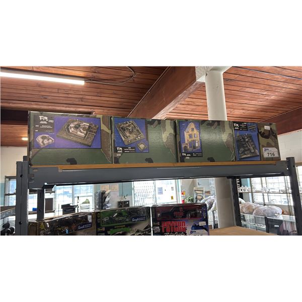 (4) ASSORTED VERLINDEN PRODUCTIONS DIORAMA MODEL KITS