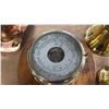 Image 4 : SCHATZ BRASS BAROMETER, (2) BRASS SHIP'S BELLS & DECORATIVE MINIATURE BRASS & COPPER DIVING HELMET