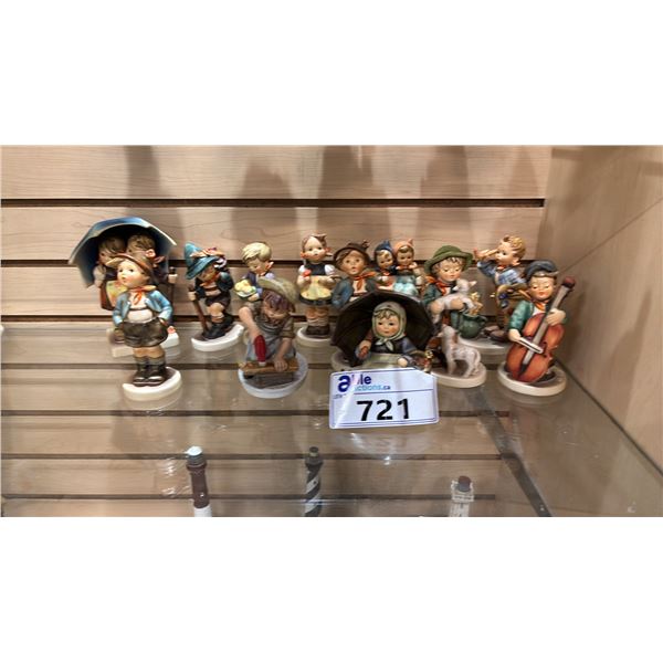 (12) ASSORTED GOEBEL PORCELAIN FIGURINES