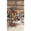 Image 3 : (6) ASSORTED GOEBEL PORCELAIN FIGURINES & A WOOD DISPLAY STAND