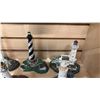 Image 4 : (6) ASSORTED 1993 DANBURY MINT HISTORICAL INTERNATIONAL COLLECTION LIGHTHOUSE FIGURINES