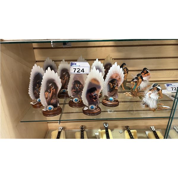 (9) ASSORTED "SOULS OF THE SPIRIT" FIGURINES & (3) ASSORTED ASHTON-DRAKE FIGURINES