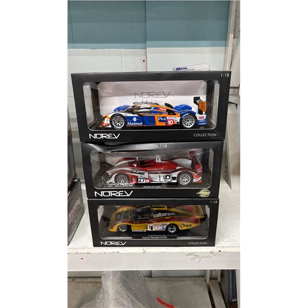 (3) ASSORTED DIECAST SCALE MODEL RACE CARS