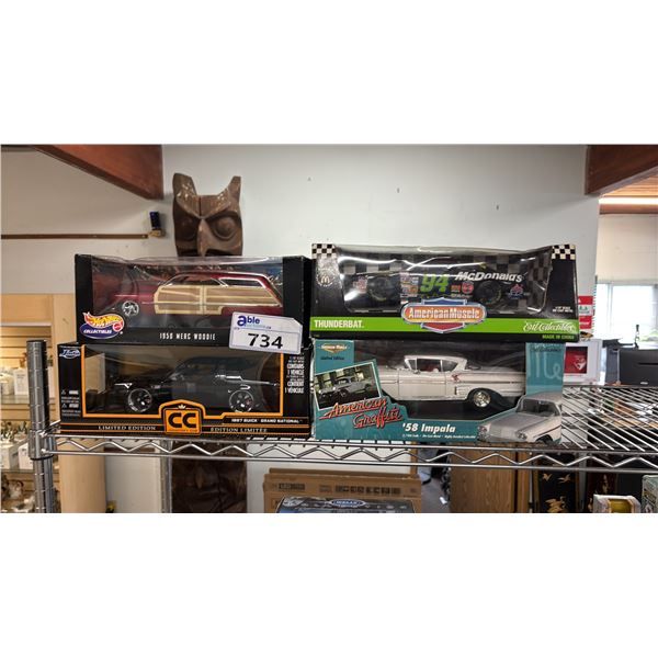 (4) ASSORTED DIECAST SCALE MODEL CARS