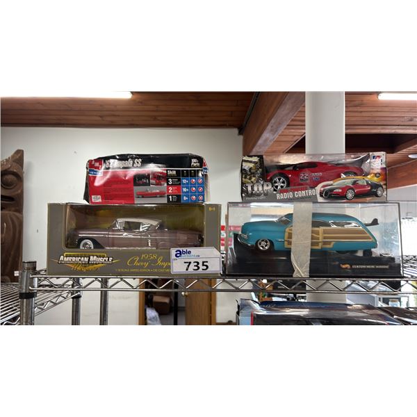 (4) ASSORTED DIECAST SCALE MODEL CARS