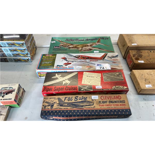 (4) ASSORTED AIRPLANE MODEL KITS