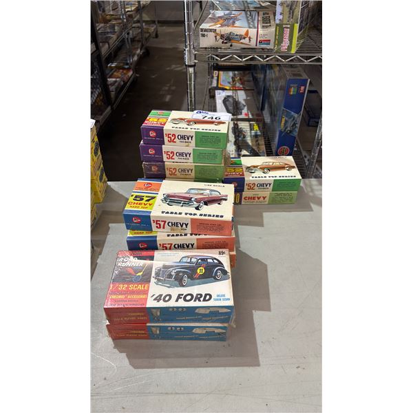 (15) ASSORTED CAR MODEL KITS