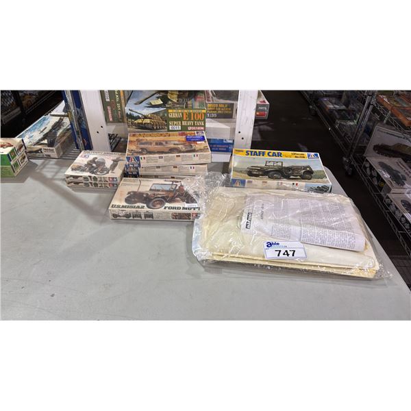 (7) ASSORTED MILITARY VEHICLE KITS
