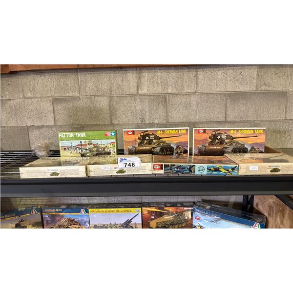 SHELF OF ASSORTED MODEL KITS