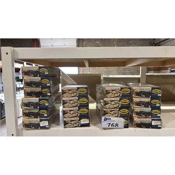 SHELF OF ASSORTED MODEL KITS