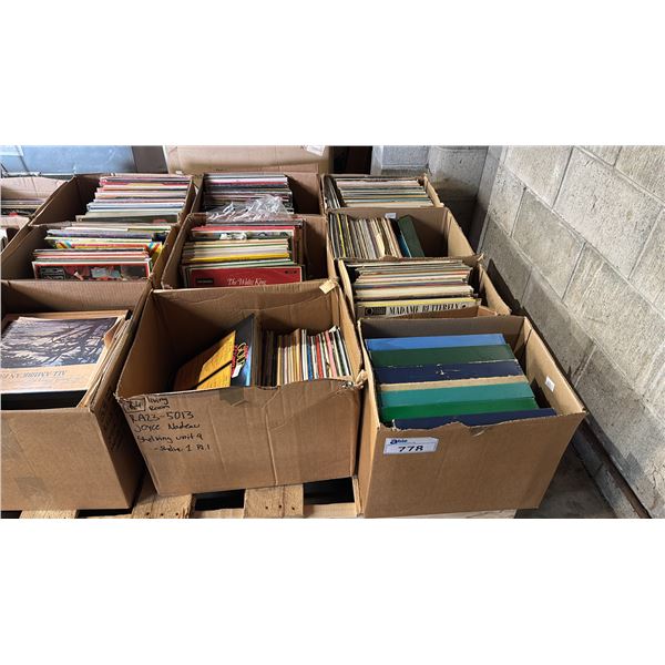 (6) BOXES OF ASSORTED VINYL LP RECORDS