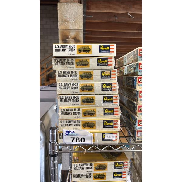 (8) REVELL US ARMY M-35 MILITARY TRUCK MODEL KITS