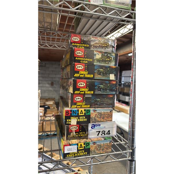 (8) ASSORTED UPC MODEL KITS