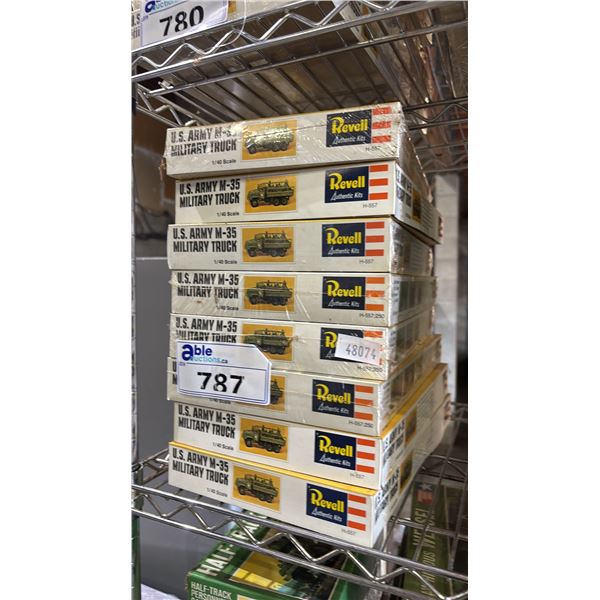 (8) REVELL US ARMY M-35 MILITARY TRUCK MODEL KITS
