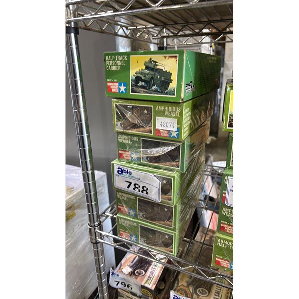 (6) ASSORTED MONOGRAM MILITARY VEHICLE MODEL KITS