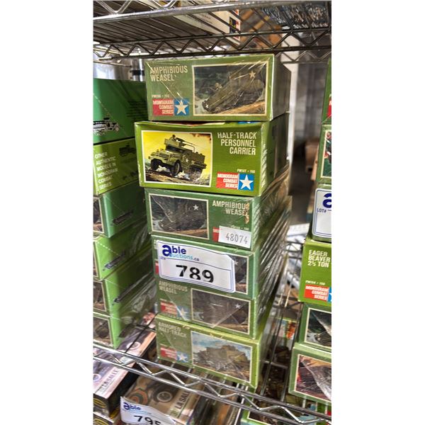 (6) ASSORTED MONOGRAM MILITARY VEHICLE MODEL KITS