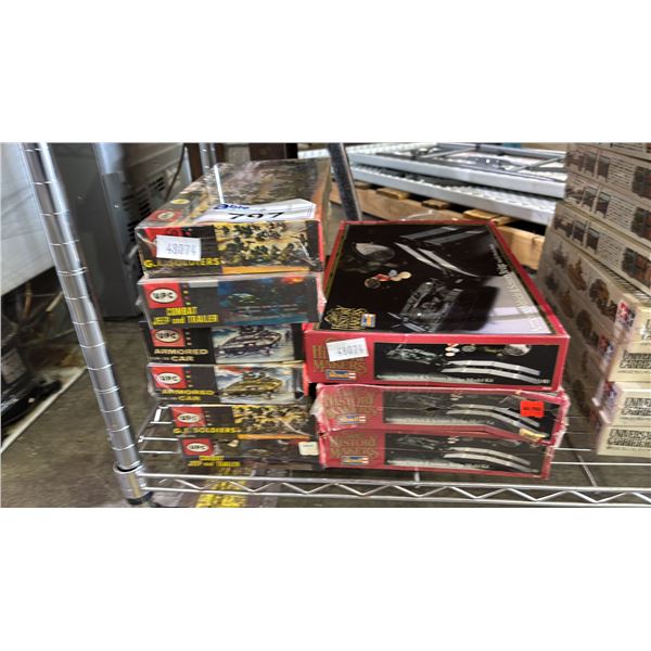 (9) ASSORTED MILITARY VEHICLE MODEL KITS