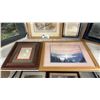 Image 3 : SHELF OF ASSORTED FRAMED PRINTS