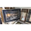 Image 2 : SHELF OF ASSORTED FRAMED PRINTS