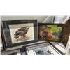 Image 3 : SHELF OF ASSORTED FRAMED PRINTS