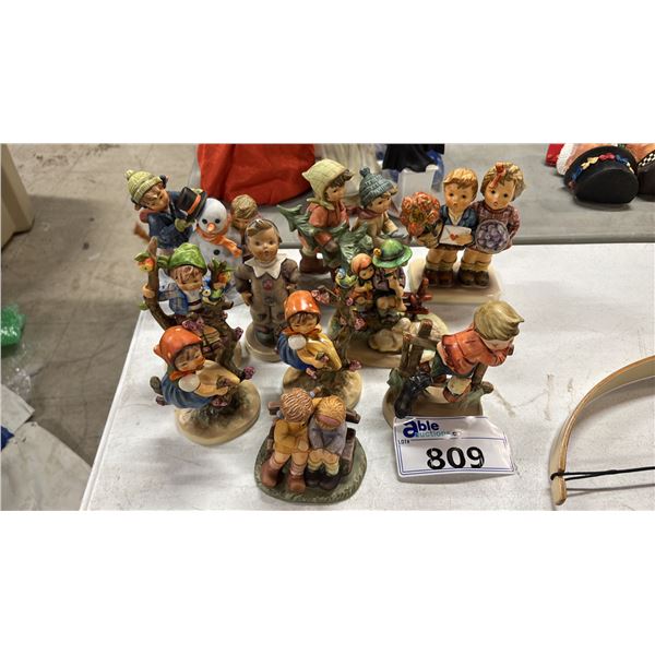 (10) ASSORTED VINTAGE GOEBEL PORCELAIN FIGURINES