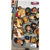 Image 2 : COLLECTION OF ASSORTED VINTAGE BOSSONS CHALKWARE HEADS