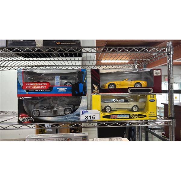 (4) ASSORTED DIECAST SCALE MODEL CARS