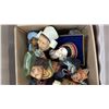 Image 4 : TOTE OF ASSORTED VINTAGE BOSSONS CHALKWARE HEADS: *TOTE INCLUDED*