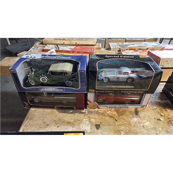 (4) ASSORTED DIECAST SCALE MODEL CARS