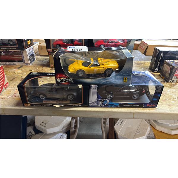 (3) ASSORTED DIECAST SCALE MODEL CARS