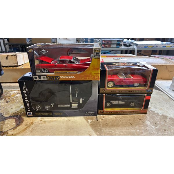 (4) ASSORTED DIECAST SCALE MODEL CARS