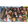 Image 2 : SHELF OF ASSORTED VINTAGE BOSSONS & LEGENDS CHALKWARE HEADS