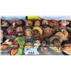 Image 3 : SHELF OF ASSORTED VINTAGE BOSSONS & LEGENDS CHALKWARE HEADS