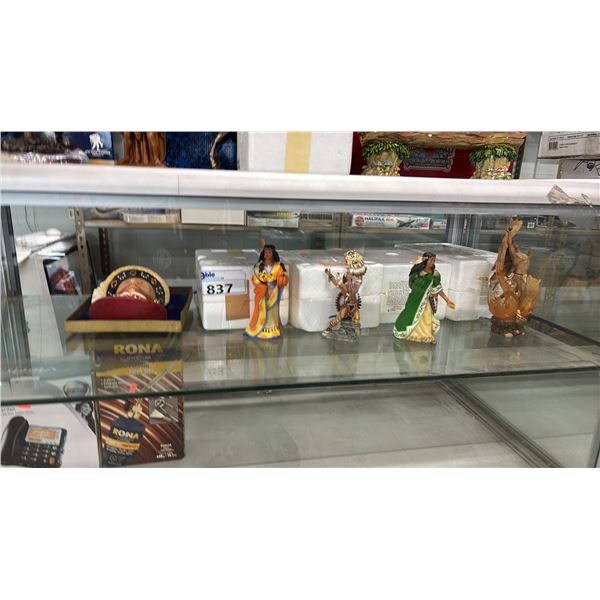 VINTAGE BOSSONS HENRY VII HEAD & (3) LEGEND OF THE RAINBOW COLLECTION FIGURES