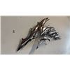 Image 2 : SCULPTED METAL FISH WALL ART: APPROX. 48.5" X 21"