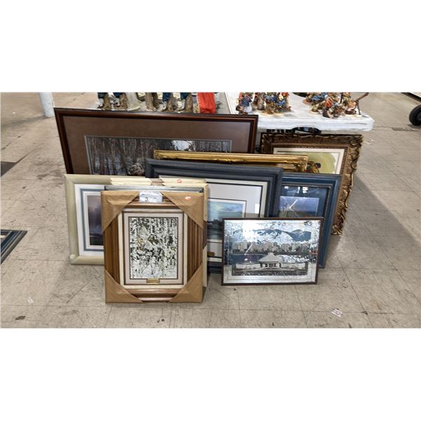 COLLECTION OF ASSORTED FRAMED PRINTS: BEV DOOLITTLE, SUE COLEMAN & MORE