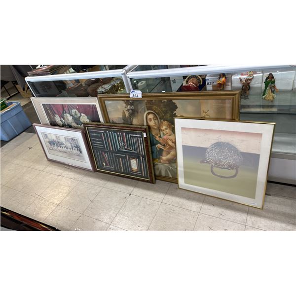 (5) ASSORTED FRAMED PRINTS