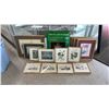 Image 1 : TOTE OF ASSORTED FRAMED ART & AN ILLUMINATED CHRISTMAS STAR