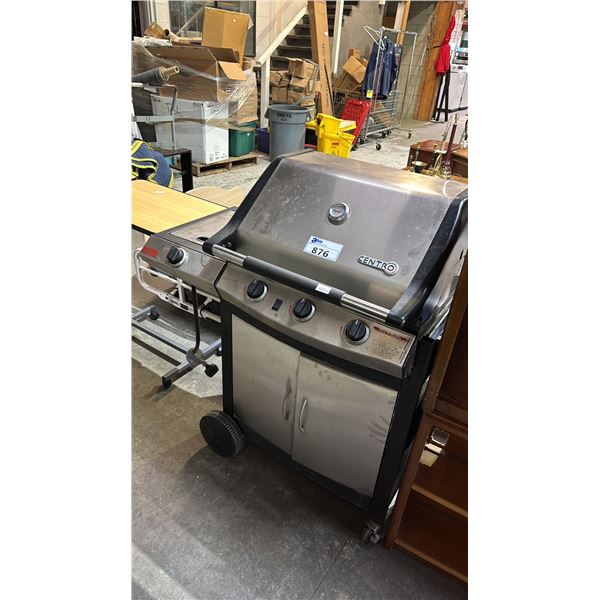 CENTRO PROPANE BARBECUE WITH SIDE BURNER & COVER