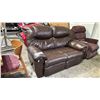 Image 2 : LEATHER RECLINING LOVESEAT