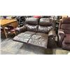 Image 3 : LEATHER RECLINING LOVESEAT