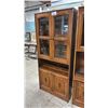 Image 2 : WOOD INTERIOR LIT DISPLAY CABINET