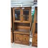 Image 2 : WOOD INTERIOR LIT DISPLAY CABINET